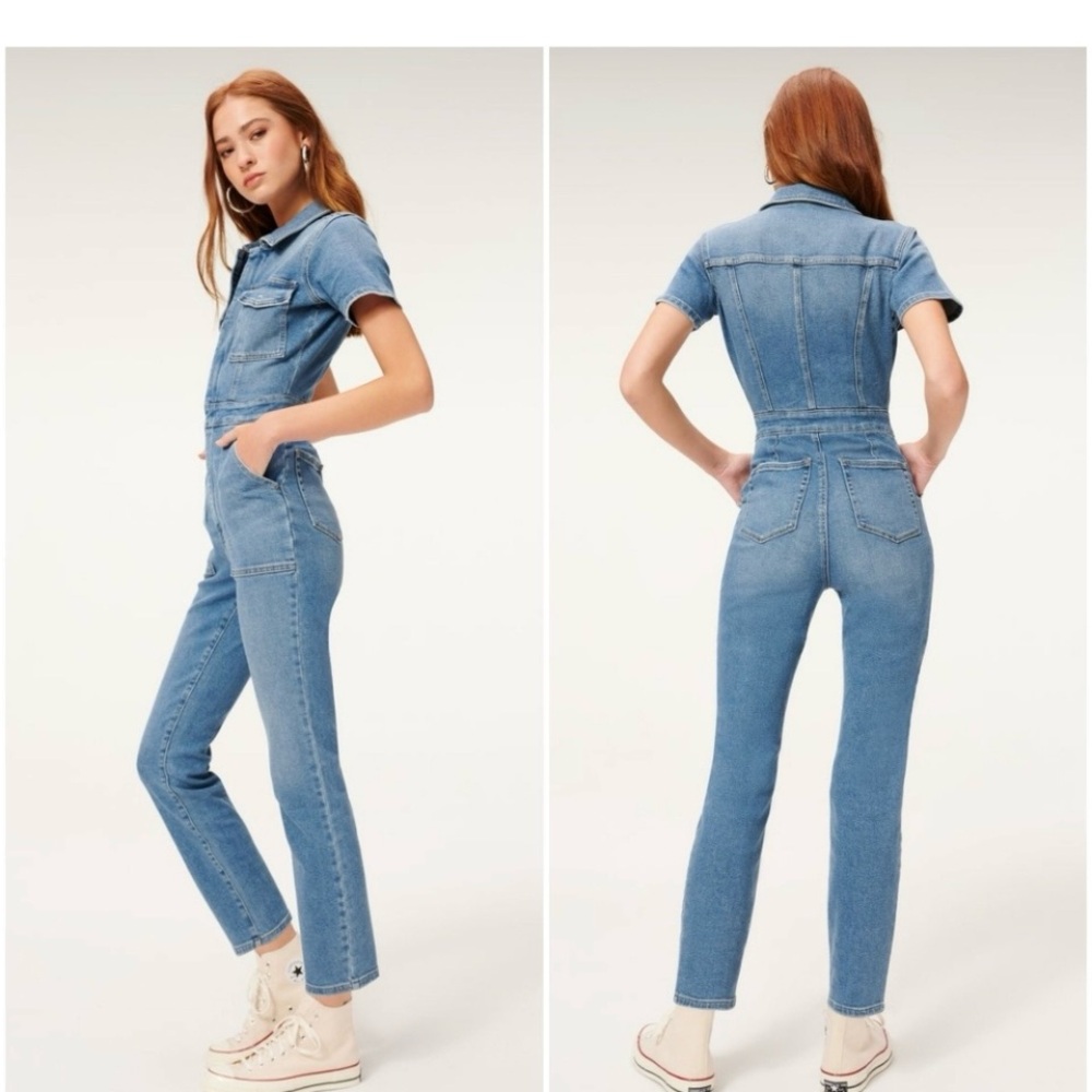 Good American Denim "The Utility Jumpsuit " Size 2